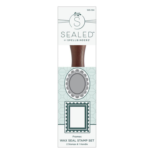 Spellbinders 2 Pack Frames Wax Seal Stamps from the Holiday Magic Collection