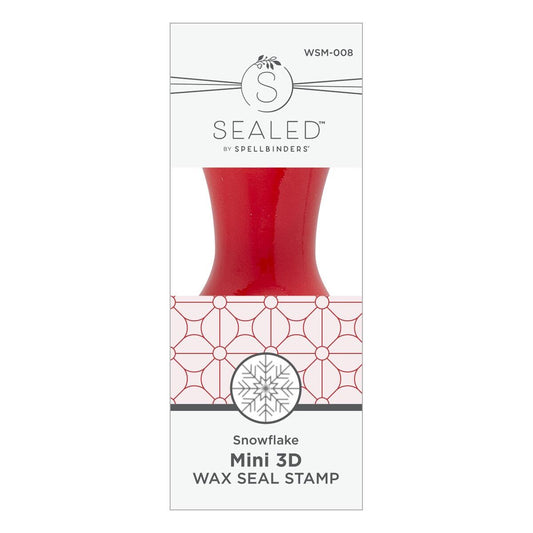 Spellbinders Snowflake Mini 3D Wax Seal from the Holiday Magic Collection