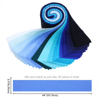 40 Pre-Cut Jelly Rolls Strips
